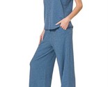 Trendsi Zenana Cotton Slub Tank &amp; Pants Set Dusty Blue - $44.00