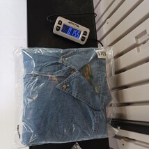 ManeX RN#104032 Men's Blue Cotton Long Sleeve Distressed Shirt Size Medium image 9