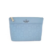 Kate Spade KK254 Spade Flower Quilted Cosmetic Case Makeup Bag Montauk Blue - $973.83 MXN