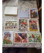 New Mixed Lot 17  Colorful Greeting Cards w/Envelopes Blank. Some have multiples - $16.82
