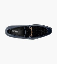 Stacy Adams Sprague Moc Toe Bit Slip On Shoes Navy 25732-410 image 4
