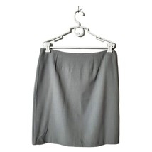 New York Company Skirt Womens Size 14 Gray Business Casual Polyester Blend - £11.80 GBP