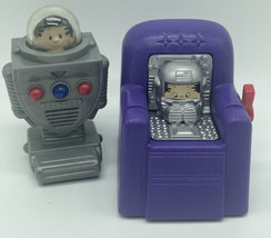 Vintage LOT 2 1993 Bobby&#39;s World To Robot Chair McDonalds Happy Meal Toy - £5.72 GBP