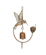 Iron Hummingbird and Bell Rain Chain - $1,155.19 MXN