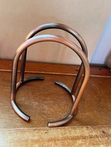 Heavy Coppertone Contemporary Napkin Holder or Other Organizer – 6 inche... - $10.39