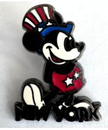 Mickey Mouse Uncle Sam New York Red White Blue Disney Pin - €9,40 EUR