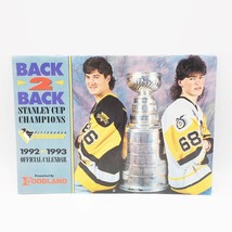 Pittsburgh Penguins NHL Hockey Ufficiale Team Calendario 1992-93 Lemieux Jagr - £36.22 GBP