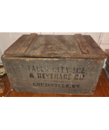 Wooden Crate Falls City Ice &amp; Beverage Co Louisville KY Former HydePark ... - £187.42 GBP