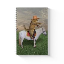 The Cat Cowboy on a Horse Spiral Notebook - Cat in the Hat Spiral Notebo... - $17.63
