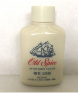 Vintage old spice glass bottle after shave talcum ship graphics Shulton - $19.75