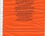 National Airlines Plastic Motion Discomfort Bag in 4 Languages  - £37.42 GBP