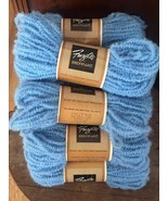 Vintage Yarn Mohair Virgin Wool BERNAT FUZILLI Color Horizon Blue Lot of... - $1,583.08 MXN