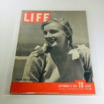 Vintage Life Magazine: September  8 1941 - College Girl&#39;s Pigtails / Retro Ads - £10.39 GBP