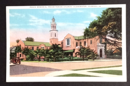 Peace Memorial Presbyterian Church Old Car Clearwater Florida FL Postcard c1930s - $3.99