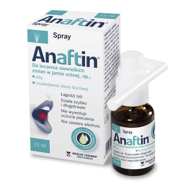 3 PACK Anaftin® 15 ml SPRAY Mouthwash Relieves the Discomfort and Pain