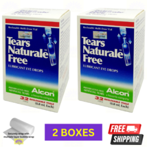 2 X Alcon Tears Naturale Free 32 Vials (0.8ml/each) Lubricant Dry Eye Drops - $63.51