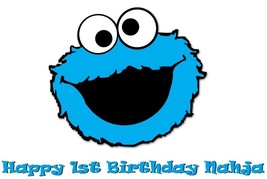 Cookie Monster Edible Cake Topper Decoration - £10.38 GBP