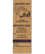 Matchbook Cover Brother&#39;s Pizza Puerto Rico  - £5.48 GBP