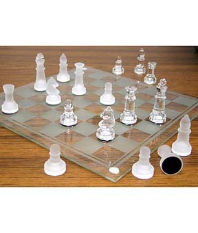 Maxam™ 33pc Glass Chess Set - £23.91 GBP
