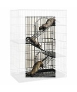 Small Animal Pet Steel Ramp Conversion 3 Piece Kit for Cages Cat Bird Fe... - £40.08 GBP