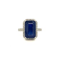 Sapphire Diamond Ring Size 6.25 14k Gold 6.84 TCW Certified $3,200 215421 - £1,571.17 GBP