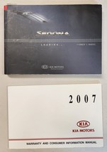2007 KIA SEDONA Factory Owners Manual &amp; Consumer Information Very Good Condition - £12.50 GBP