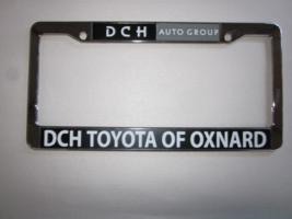 DCH Toyota of Oxnard License Plate Frame Dealership Plastic - £14.96 GBP
