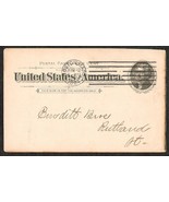 U.S. POSTAL CARD 1c JEFFERSON SMALL WREATH 1894 ADVERTISING CARD - £3.97 GBP