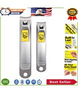 Professional 2-Pack Toenail and Fingernail Clippers for Effortless Grooming - $315.55 MXN