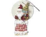 Seasons of Cannon Falls Retired Red Santa in a Chimney Ornament  nwt - $7.53
