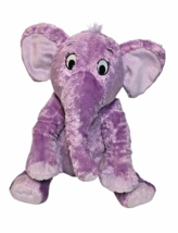 Dr Seuss Purple Elephant Plush Nose Book Kohl&#39;s Cares Stuffed Animal 11&quot; Toy  - £12.49 GBP