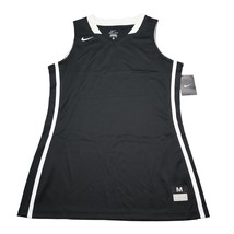 Nike Shirt Womens M Black V Neck Sleeveless Dri Fit Basketball Jersey Ta... - $22.65