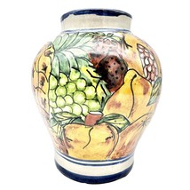 Talavera Josefina Decorative Vase 8 x 7 Hand Painted Fruit - £46.68 GBP