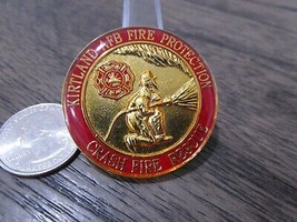 USAF KAFB Kirtland AFB Fire Protection Crash Fire Rescue Challenge Coin #191L - £23.98 GBP