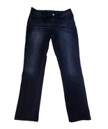 Jennifer Lopez Women&#39;s Straight Leg Jeans Size 6 Dark Wash Denim Low Rise - $24.05 CAD