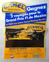 Camel Ayrton Senna ✱ Giant Vtg Sticker Advertising Lotus Team Original Rare 1987 - £27.52 GBP