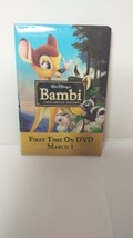 Walt Disneys Bambi Pin Button Badge Pinback First Time On DVD 2005 Promo... - $4.94