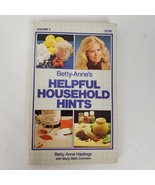 Vintage 1982 Helpful Household Hints Betty Anne Hastings Book - $11.00