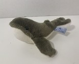 Pacific Life insurance mascot small plush beanbag whale gray white stuff... - £3.91 GBP