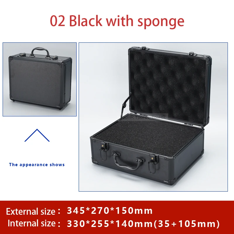 Portable Aluminum Alloy Tool Box Instrument Case Equipment Safety Box fi... - £90.58 GBP