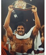 LEON SPINKS Heavyweight Boxing 8x10 USA GOLD Signed Autographed JSA COA - $2,281.18 MXN
