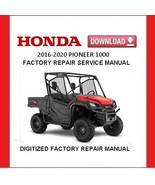 HONDA SXS1000 PIONEER 2016-2020 Factory Service Repair Manual  - £15.63 GBP