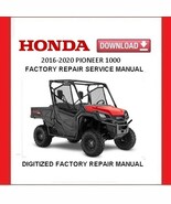 HONDA SXS1000 PIONEER 2016-2020 Factory Service Repair Manual  - $20.00