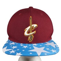 Mitchell &amp; Ness Cleveland Cavaliers Logo Snapback Hat NBA Stars Reflective Bill  - £6.31 GBP