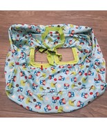 Skip Hop Shopping Cart High Chair Cover Owl tree print blue silky satin ... - $475.17 MXN