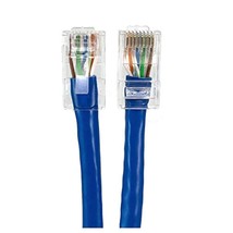 Micro Connectors 1 Foot Cat6 Non Booted Utp RJ45 Patch Cable Blue (10 Pack) - £22.01 GBP
