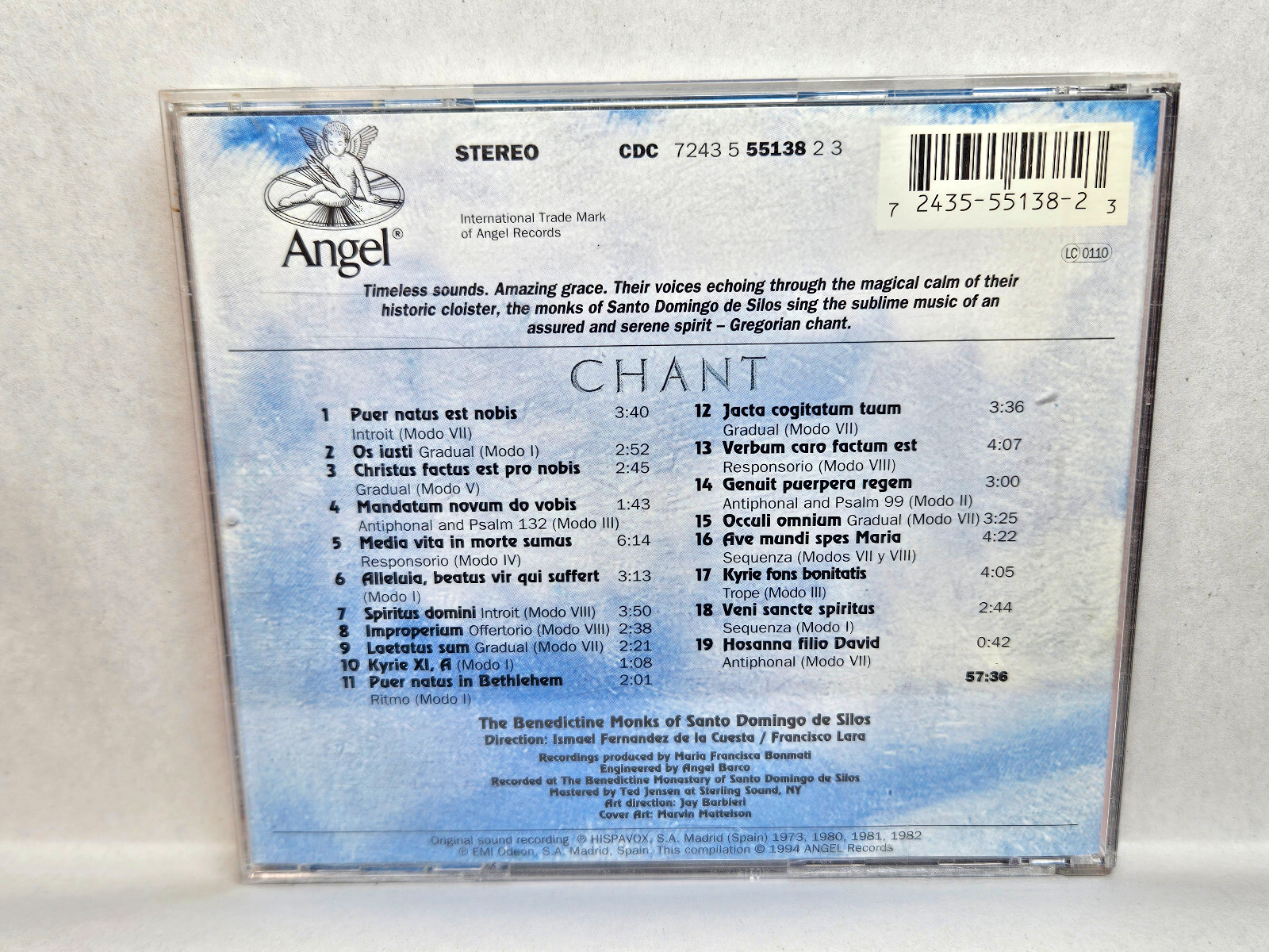 Chant The Benedictine Monks of Santo Domingo De Silos CD 1994 Angel Records Item image 2