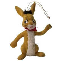 Vintage Disney Productions Christmas Ornament Rabbit Flocked Pooh Friend Sears - £11.74 GBP