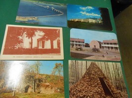 Vintage Set of 6 Vintage MARYLAND Postcards- Longest bridge-St.Joseph Church + - £7.46 GBP