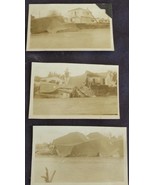 Set of Three Antique Photo Prints – GDC – 1910s to 1920s – NATURAL DISASTER - $9.89